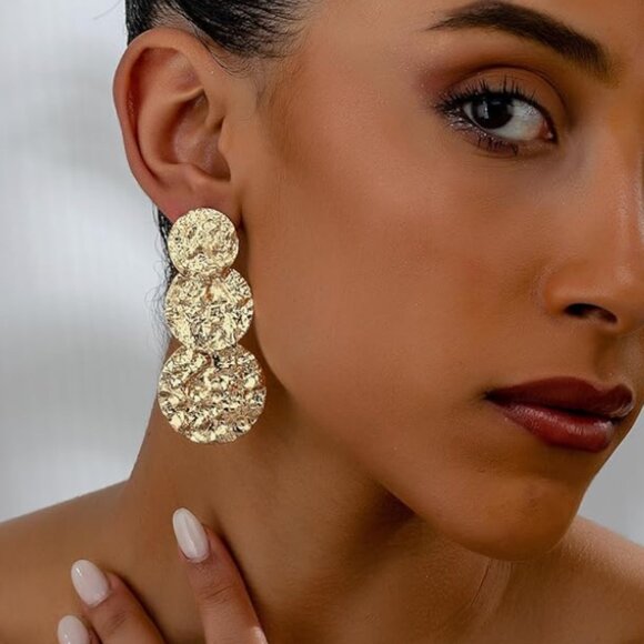 Circle Luxe Earrings – Timeless Style, Effortless Shine - Picture 1 of 7